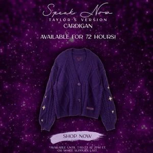 Taylor Swift Speak Now Taylors Version Cardigan